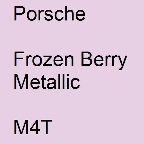 Porsche, Frozen Berry Metallic, M4T.